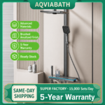 4151 Square Rain & Hand Shower Set