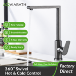 Anti-Splash Swivel Aluminum Alloy Kitchen Faucet