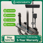 Digital LED Thermostatic High-Pressure Shower System