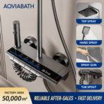 Digital Thermostatic Aluminum Alloy Shower System