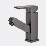 Modern Gunmetal Pull-Out Basin Faucet - Image 5