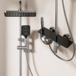 Gunmetal High-Pressure Hotel Shower Set