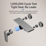 All-Aluminum Split Hot & Cold Hand Shower Set - Image 2
