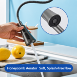 High-Flow Anti-Splash Swivel Kitchen Mixer Faucet - Image 2