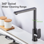 Anti-Splash Swivel Aluminum Alloy Kitchen Faucet - Image 2