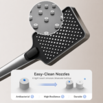 High-Pressure Gunmetal Handheld Shower Head - Image 2