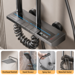 Digital LED Thermostatic High-Pressure Shower System - Image 2