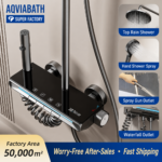 Luxury Digital Gunmetal LED Shower System