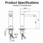 Hot & Cold Dual-Control Basin Faucet - Image 4