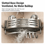 Luxury Suction Cup Corner Shower Basket - Image 4
