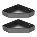 Wall-Mounted Aluminum Alloy Corner Shower Basket - Image 5
