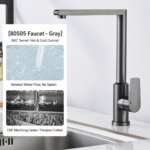 Anti-Splash Swivel Aluminum Alloy Kitchen Faucet - Image 6