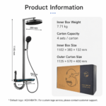 Smart Digital Space Aluminum Air-Boost Shower System - Image 3