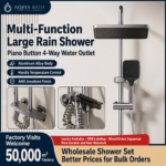 Hotel Project Aluminum Alloy Piano Key Shower System