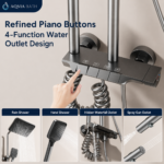 Hotel Project Aluminum Alloy Piano Key Shower System - Image 2
